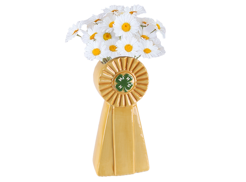 4-H Blue Ribbon Vase Bisqueware