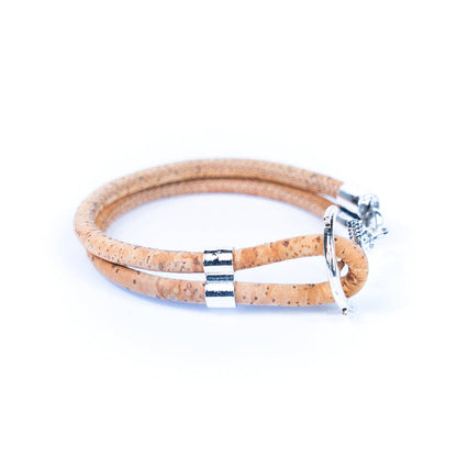 Anchor Colored Cork thread Handmade Bracelet