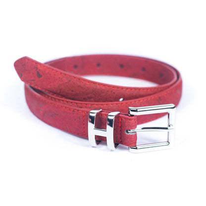 Double-Sided Cork Belt with H Logo Design
