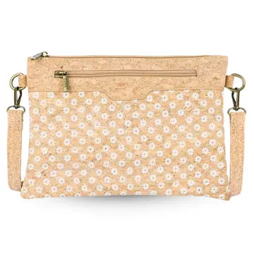 Printed Natural Cork Crossbody Bag & Clutch