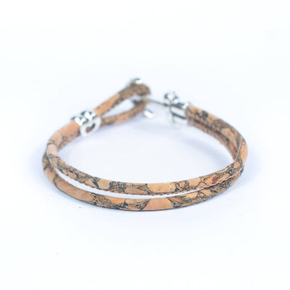 Anchor thread Cork Handmade Bracelet