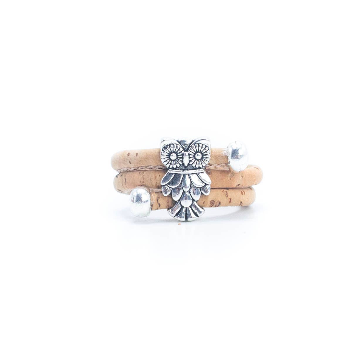 Owl Colorful Cork Handmade Rings