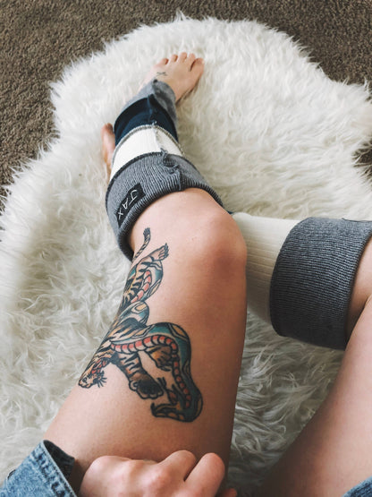 Legwarmers base colors Upcycled from sweaters