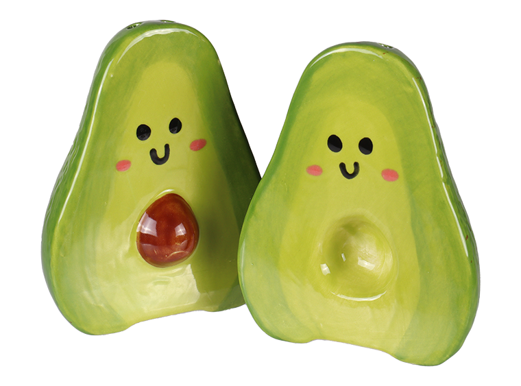 Avocado Salt & Pepper Bisqueware