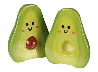 Avocado Salt & Pepper Bisqueware