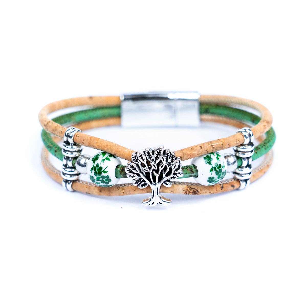 Tree of life Cork handmade  Bracelet