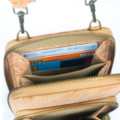 Cork Crossbody Wallet & Mobile Phone Bag