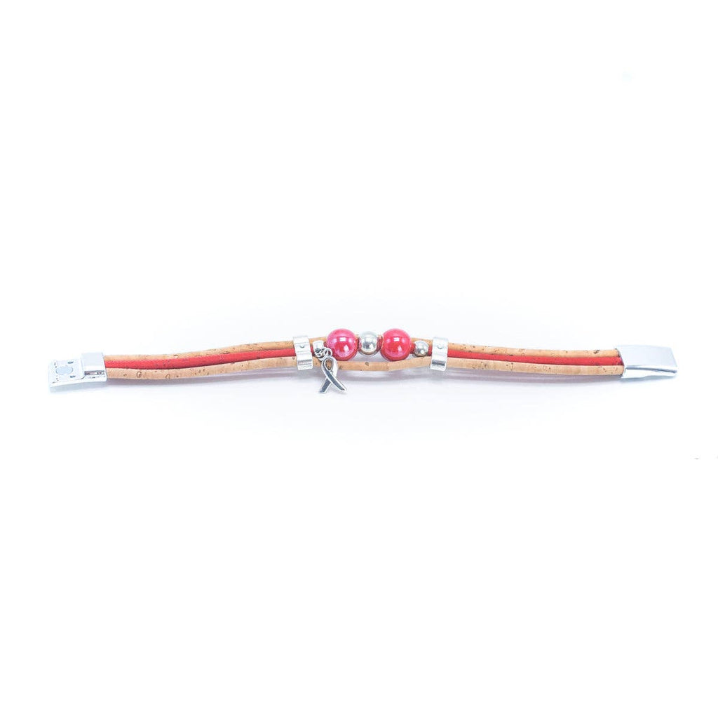 Beaded Handmade Cork Bracelet