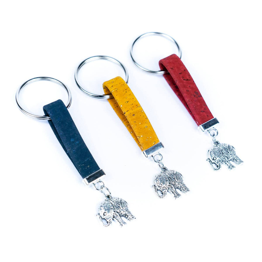 Elephant Cork handmade keychains