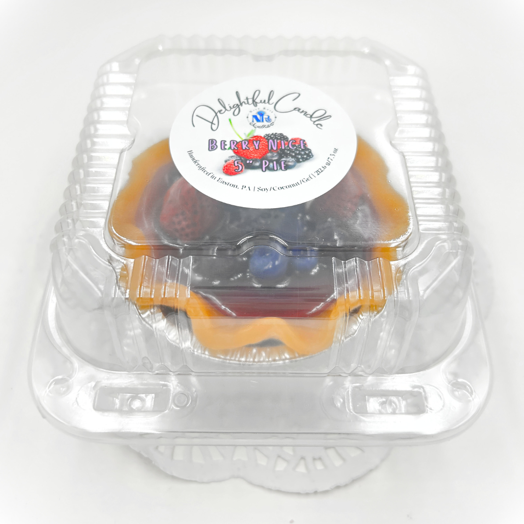 Delightful Berry Nice Pie Candle 5"