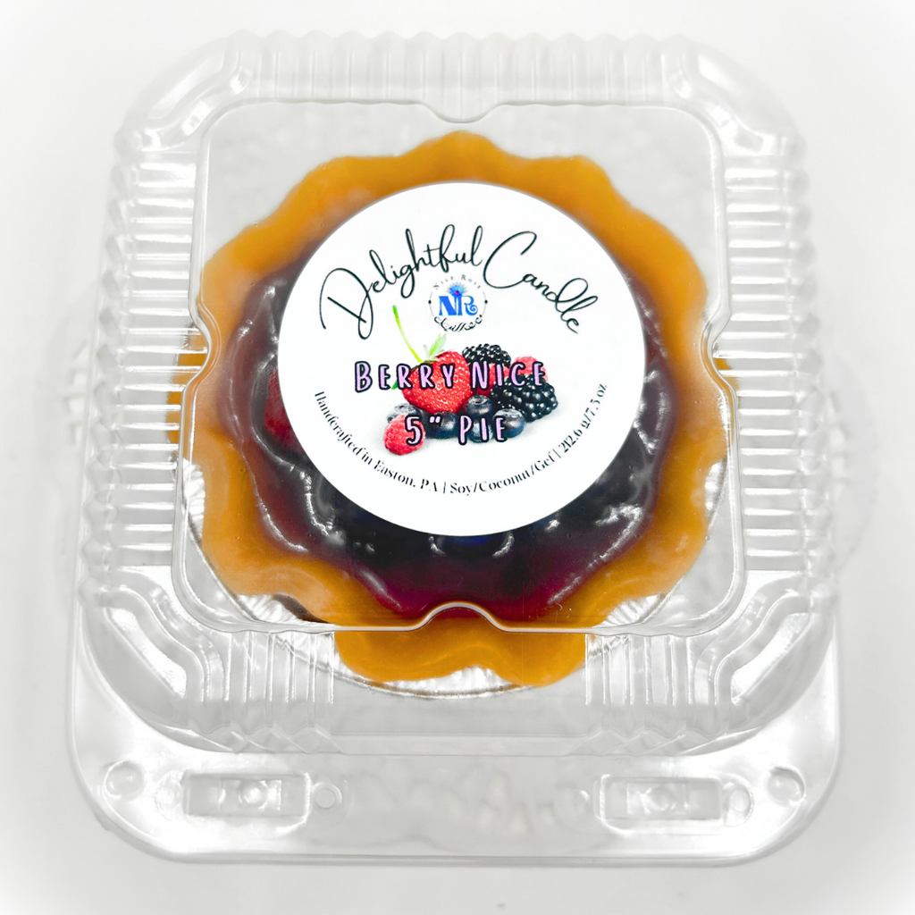 Delightful Berry Nice Pie Candle 5"