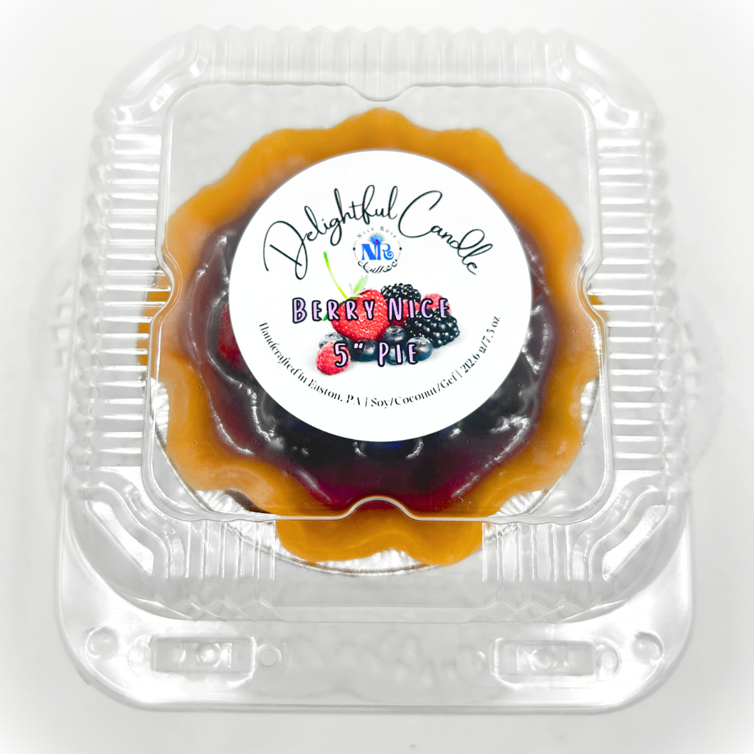 Delightful Berry Nice Pie Candle 5"