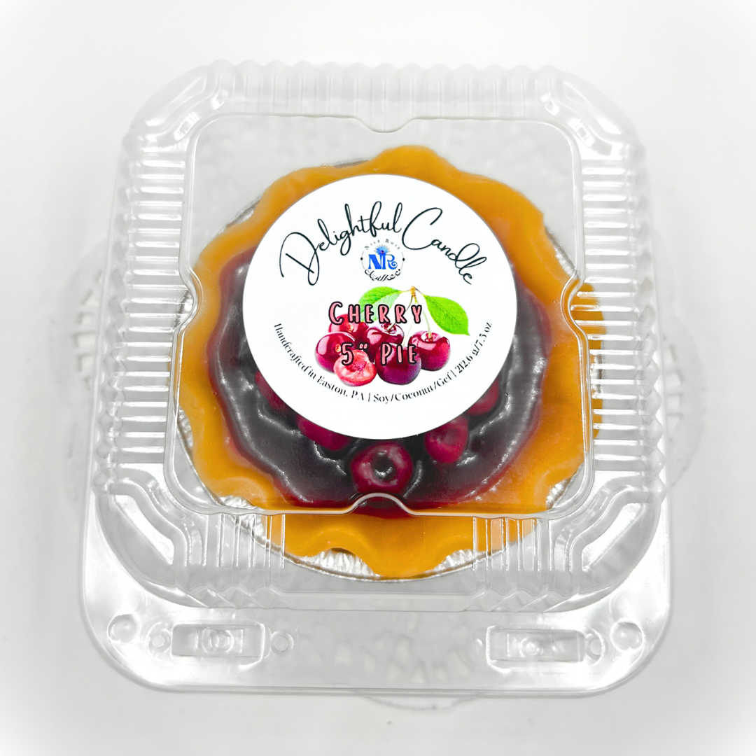 Delightful Cherry Pie Candle 5"