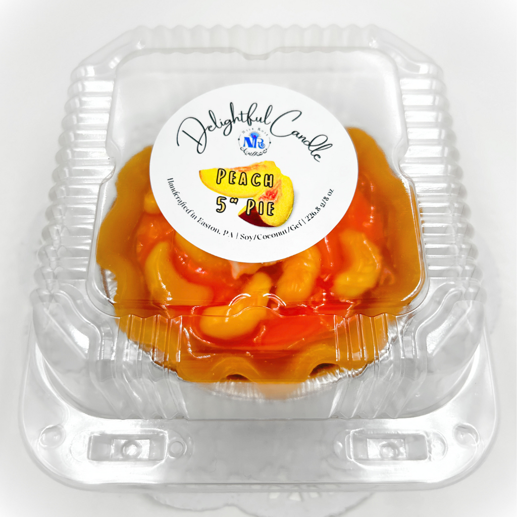 Delightful Peach Pie Candle 5"