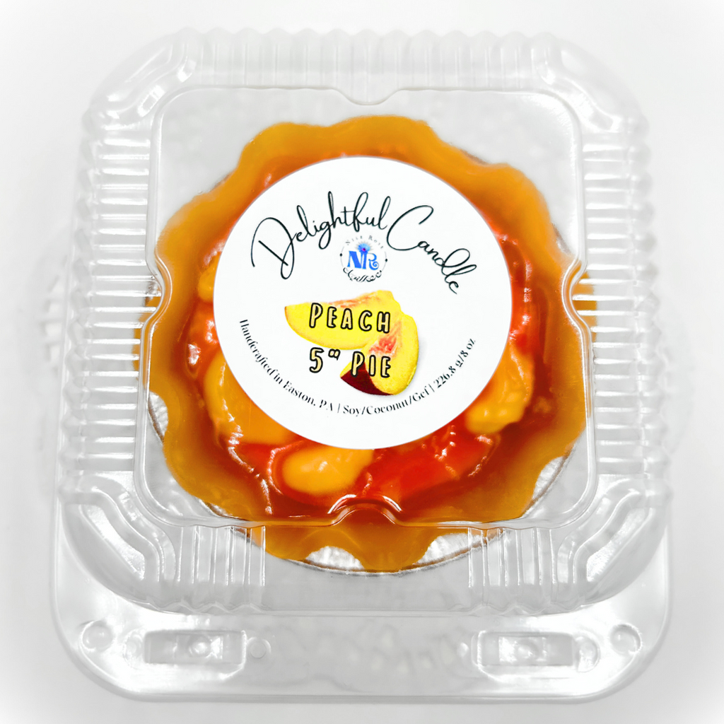 Delightful Peach Pie Candle 5"