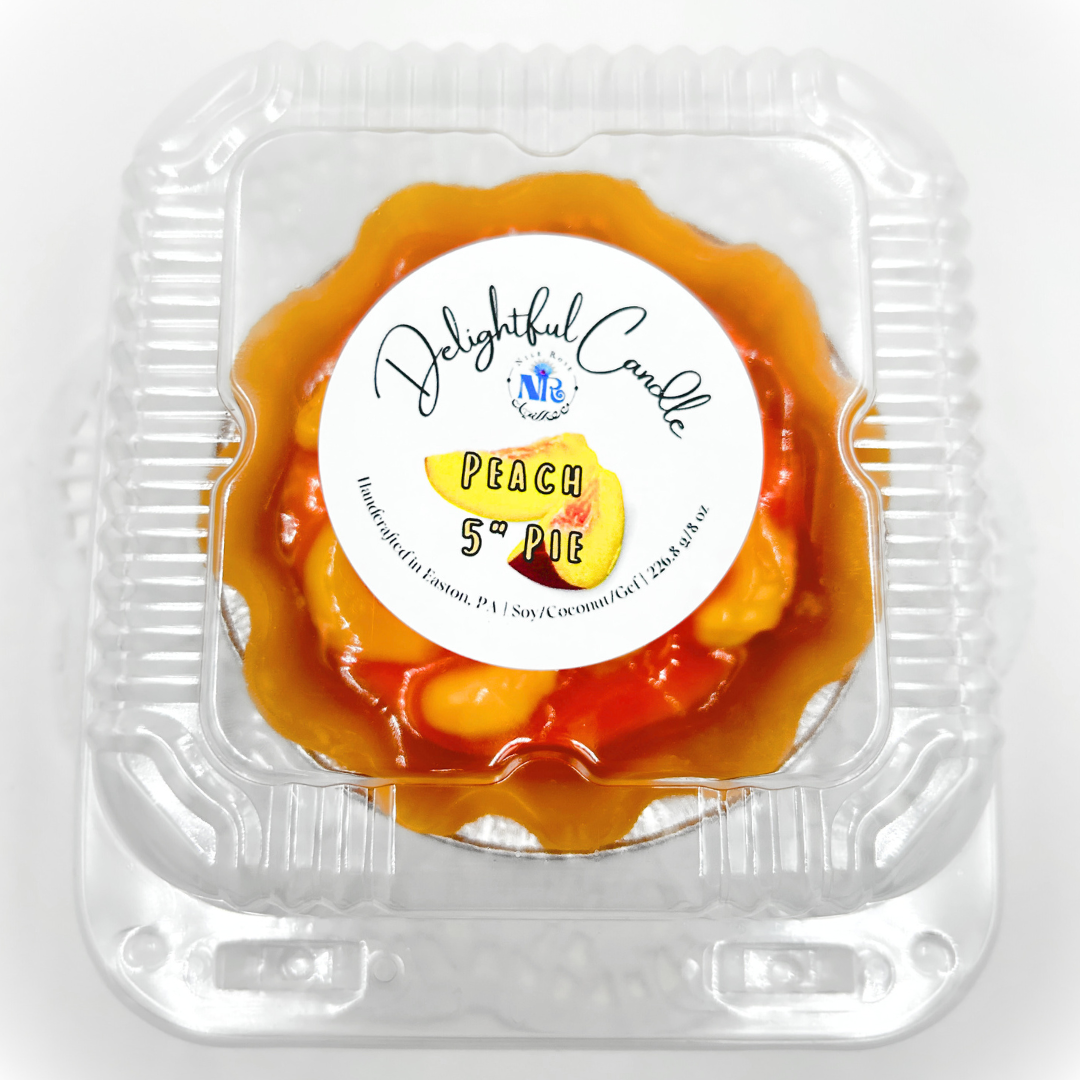 Delightful Peach Pie Candle 5"