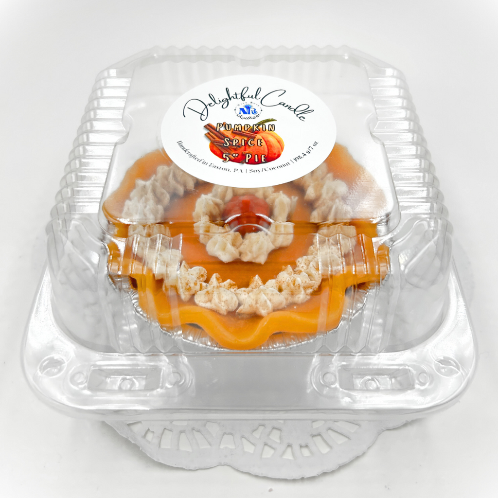 Delightful Pumpkin Spice Pie Candle 5"