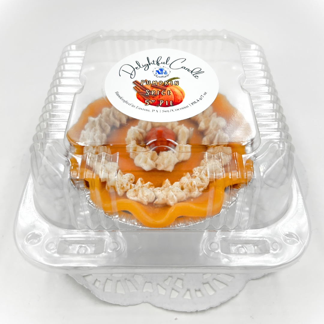 Delightful Pumpkin Spice Pie Candle 5"