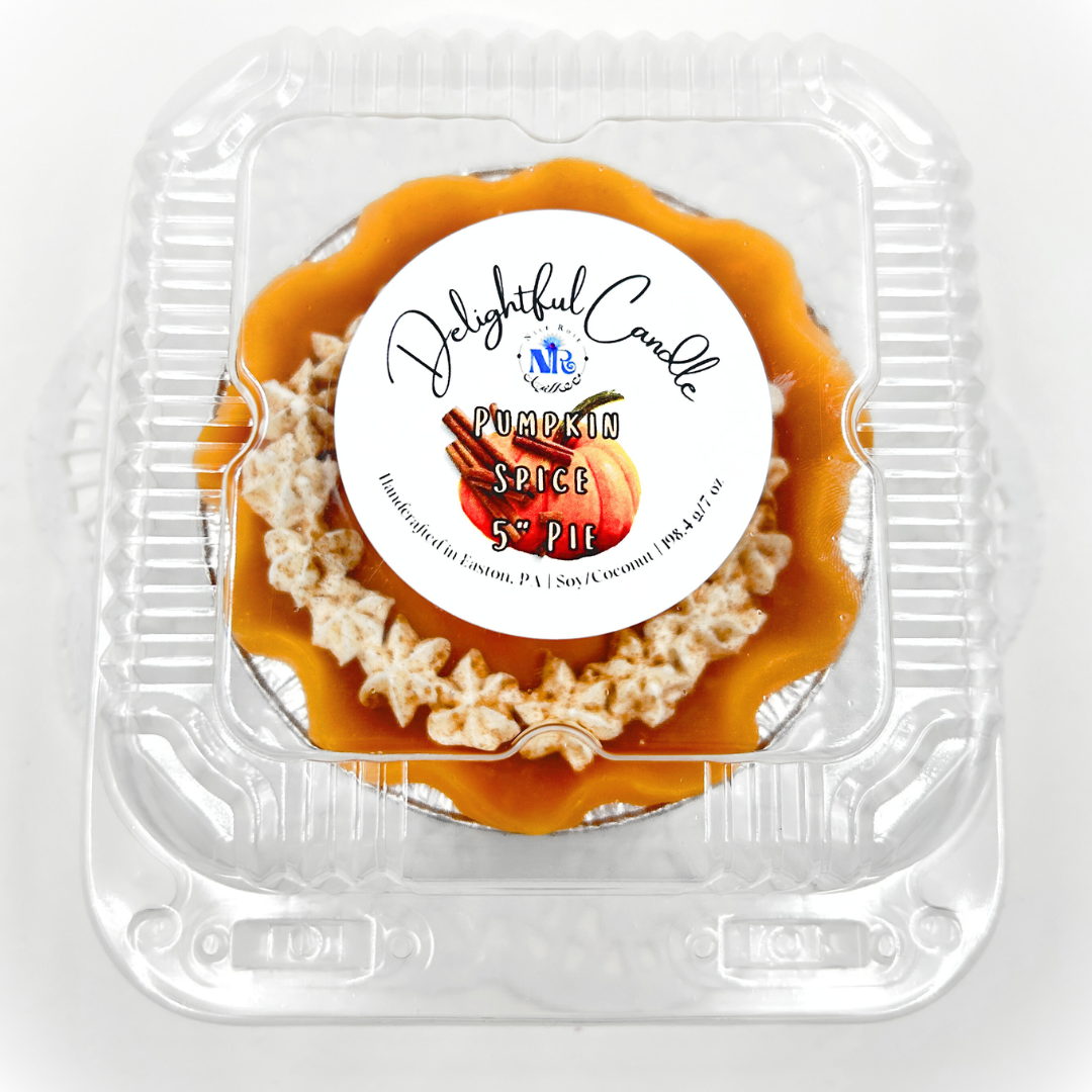 Delightful Pumpkin Spice Pie Candle 5"