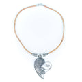 Heart Handmade cork necklace