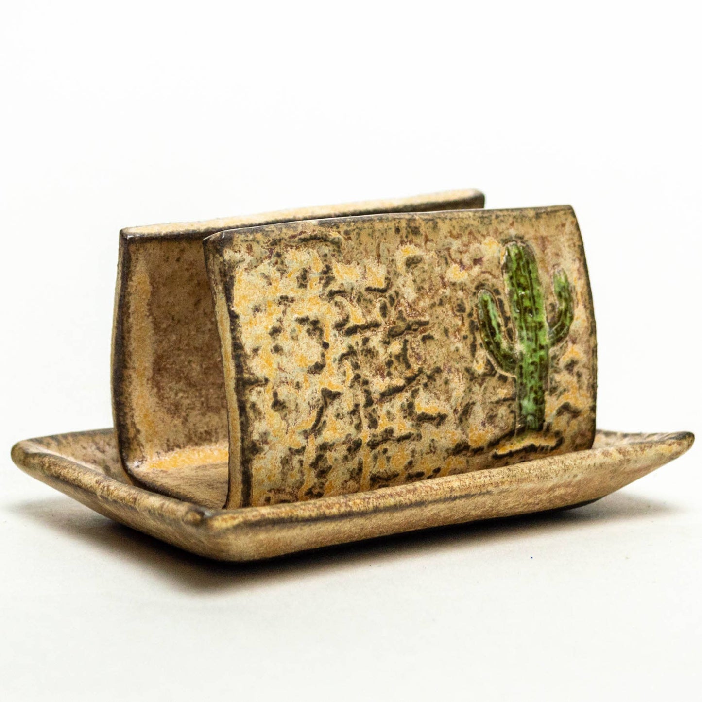Saguaro Cactus Ceramic Sponge Holder