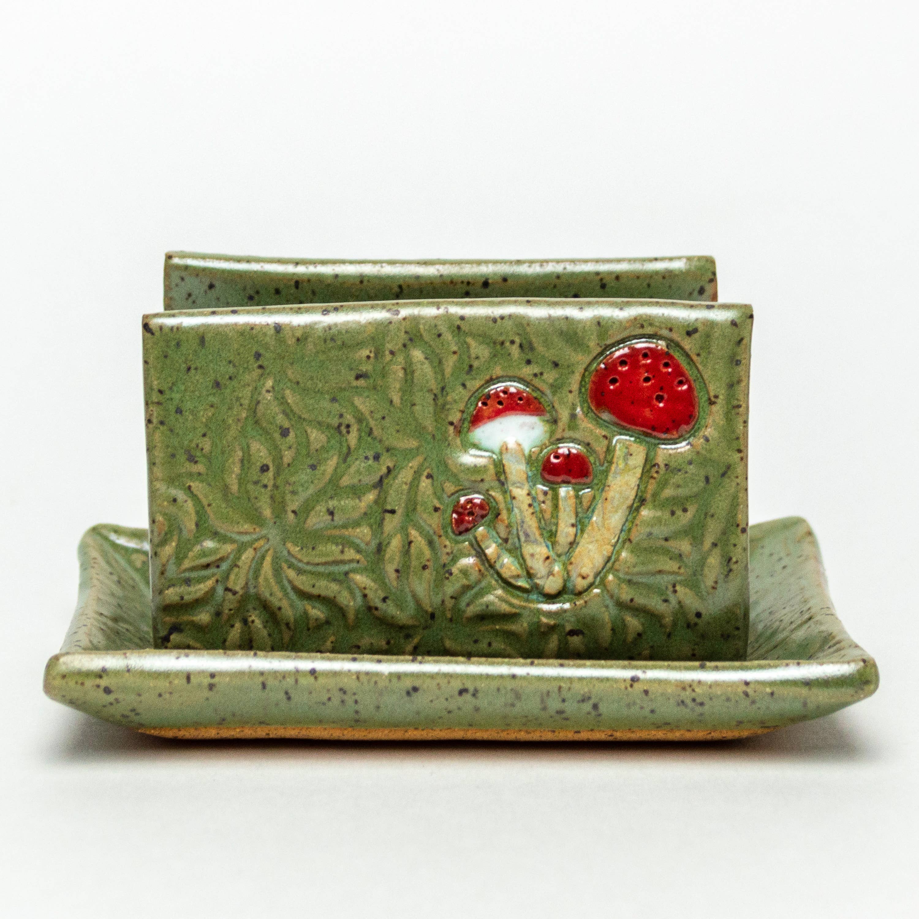 Mushroom Ceramic Sponge Holder