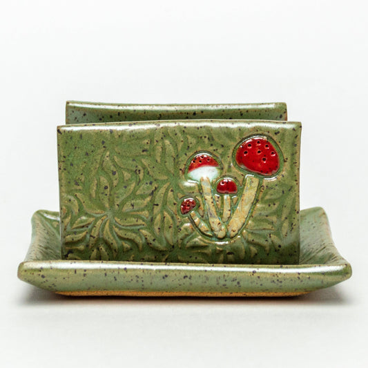 Mushroom Ceramic Sponge Holder