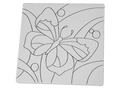 Garden Butterfly Party Tile Bisqueware
