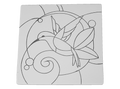 Hummingbird Party Tile Bisqueware