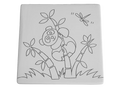 Panda Party Tile Bisqueware