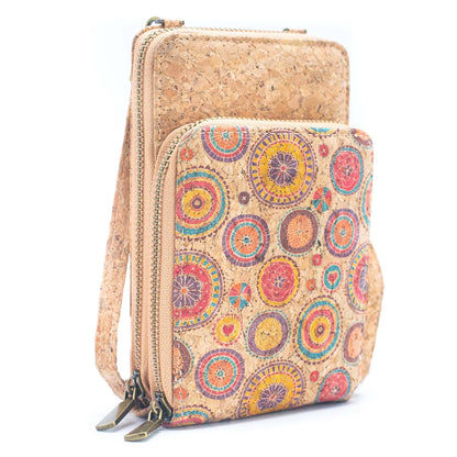 Natural Cork Women's Crossbody Phone Wallet