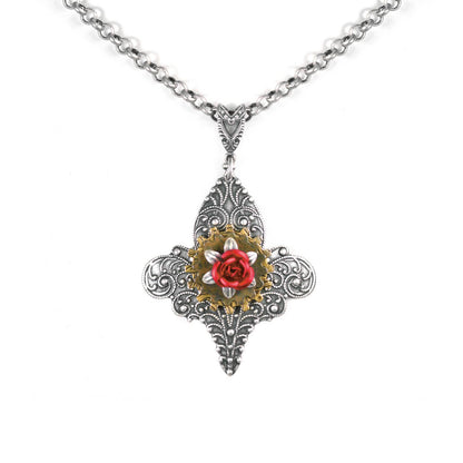 Joan Of Arc Steampunk Necklace