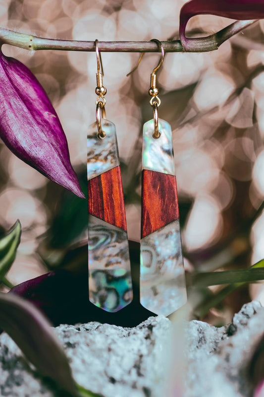 Remi Wooden & Resin Earrings