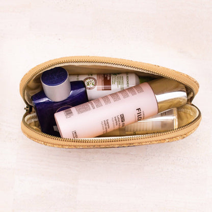 Cosmetic 3-Piece Cork Bag Set