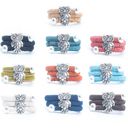 Owl Colorful Cork Handmade Rings