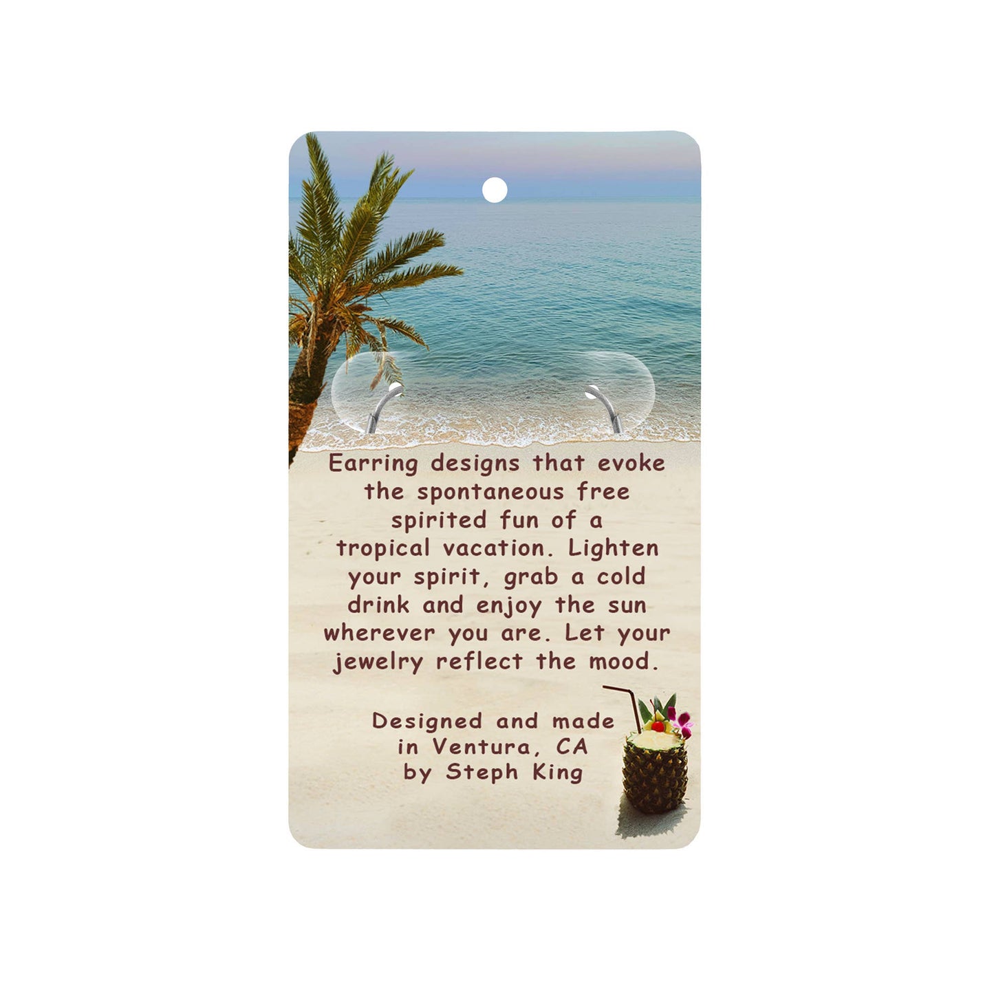 Pearl, Hibiscus Flower & Mermaid Earrings - Tropical Vacation