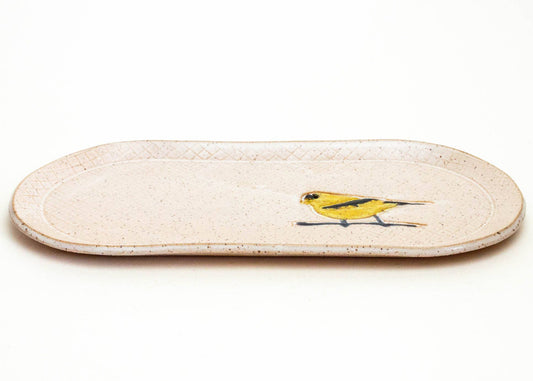 Goldfinch Ceramic Platter