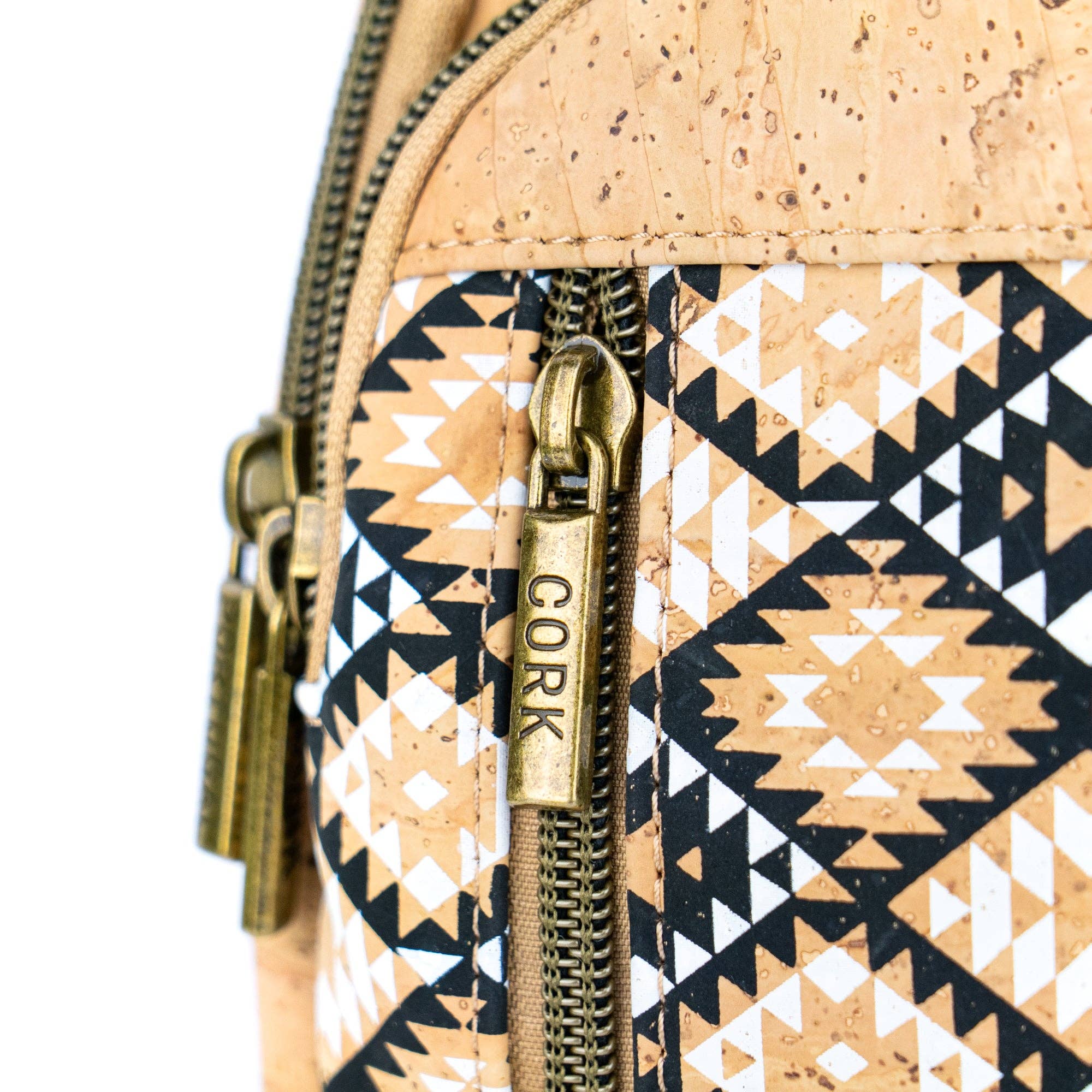 Sling Cork Bag with Adjustable Strap – Floral & Geometric Patterns