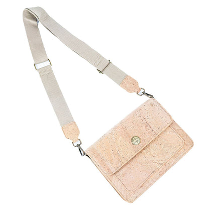 Natural Cork Women’s Structured Crossbody Bag