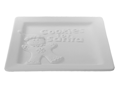 Cookies for Santa Plate Bisqueware
