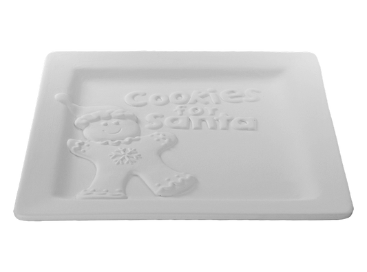 Cookies for Santa Plate Bisqueware
