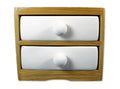 Two Drawer Holder Bisqueware