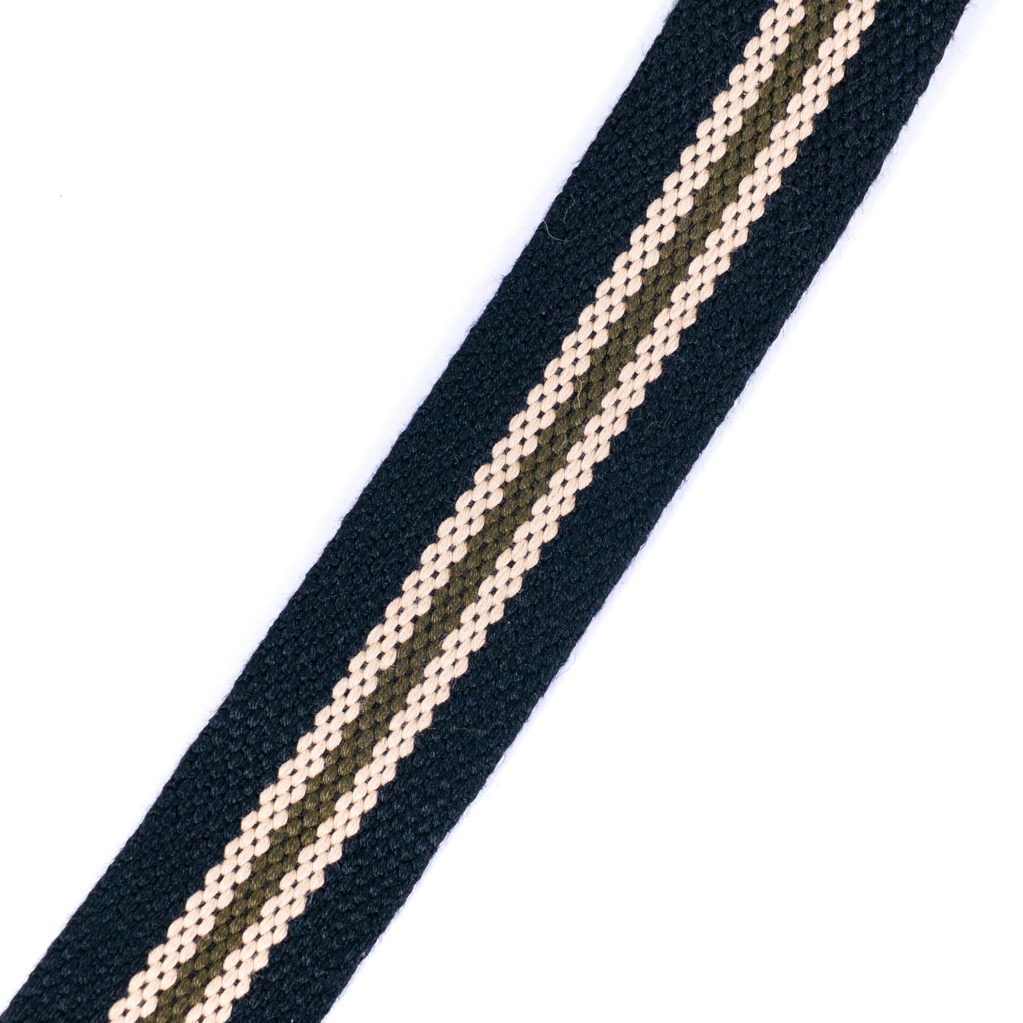 Natural & Black Cork Crossbody Bag