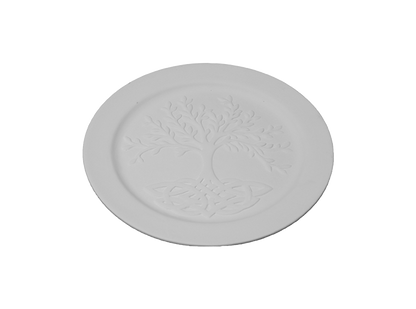 Celtic Tree of Life Plate Bisqueware