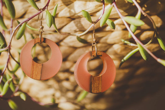 Galway Girl Wooden & Resin Earrings