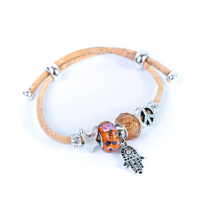 Adjustable cork bracelet