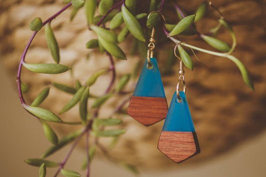 Lola Wooden & Resin Earring