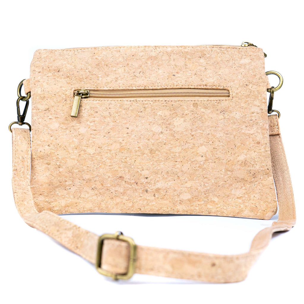 Printed Natural Cork Crossbody Bag & Clutch