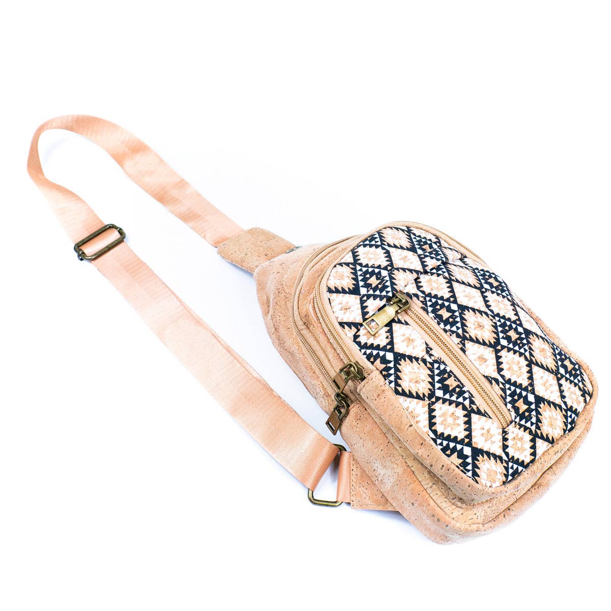 Sling Cork Bag with front pocket