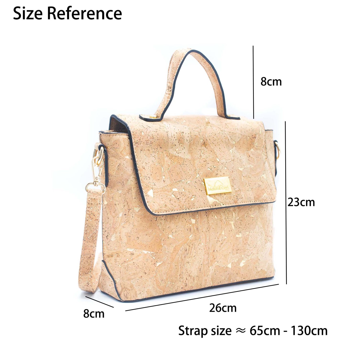 Satchel Molten Gold cork Bag